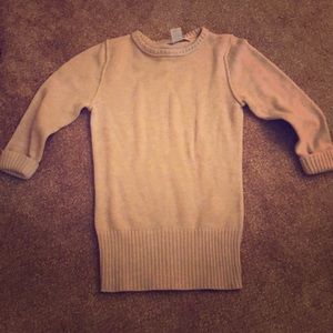 Taupe 3/4 length sleeve sweater